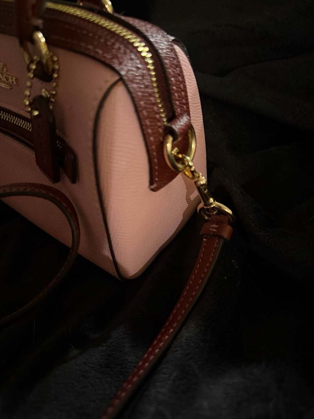 Coach Pink and Brown Satchel - Picture 5 of 13